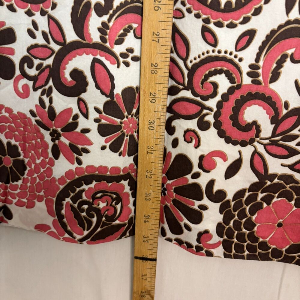 Mercer & Madison Sheath Dress Women's Sz 2 Pink Brown Floral Lined Retro Party - Picture 8 of 8